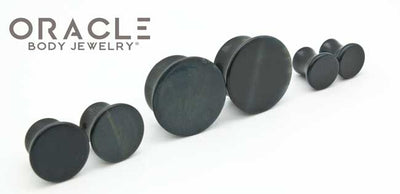 Blue Tiger Eye Mayan Style Flare Plugs