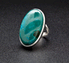Sterling Silver Chrysocolla Ring Size 5