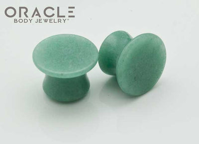 Aventurine Mayan Style Flare Plugs