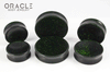 Green Goldstone Concave Solid Double Flare Plugs