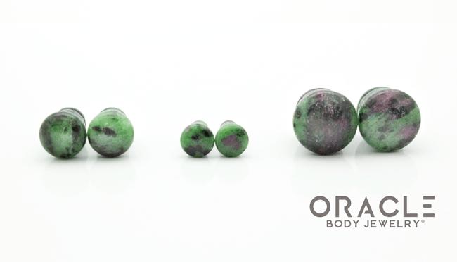 Ruby In Zoisite Single Flare Plugs