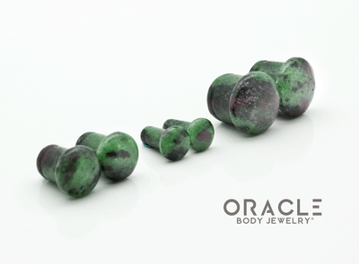 Ruby In Zoisite Single Flare Plugs