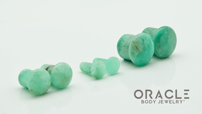 Chrysoprase Single Flare Plugs