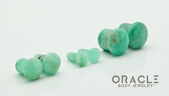 Chrysoprase Single Flare Plugs