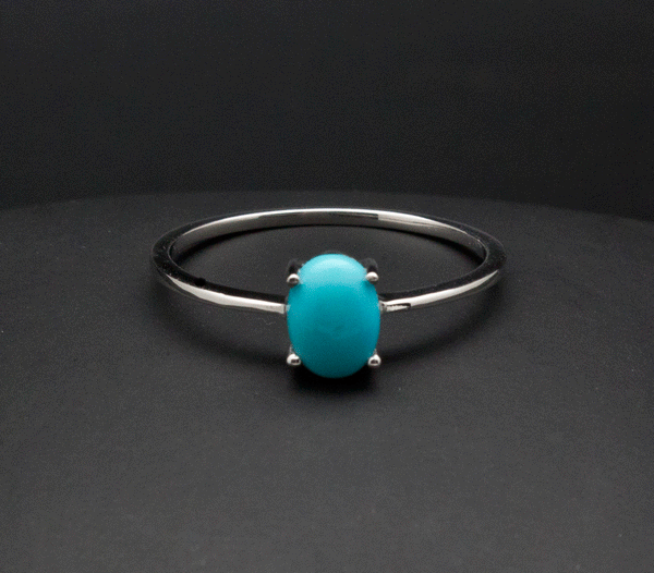 Sterling Silver Turquoise Ring Sizes 5 through 10