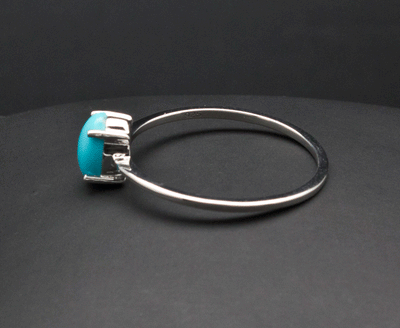 Sterling Silver Turquoise Ring Sizes 5 through 10