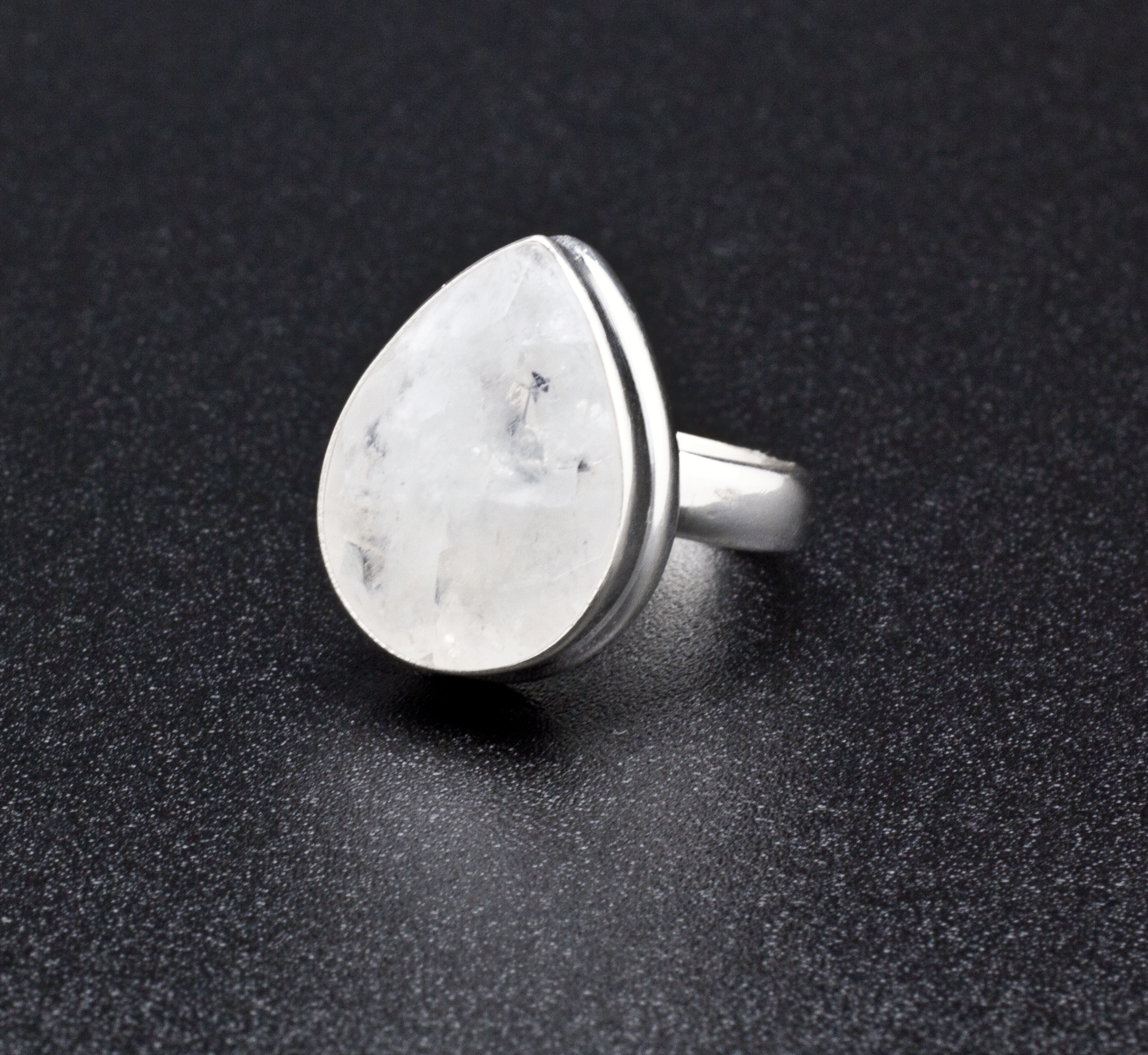Sterling Silver Moonstone Ring Size 6.5