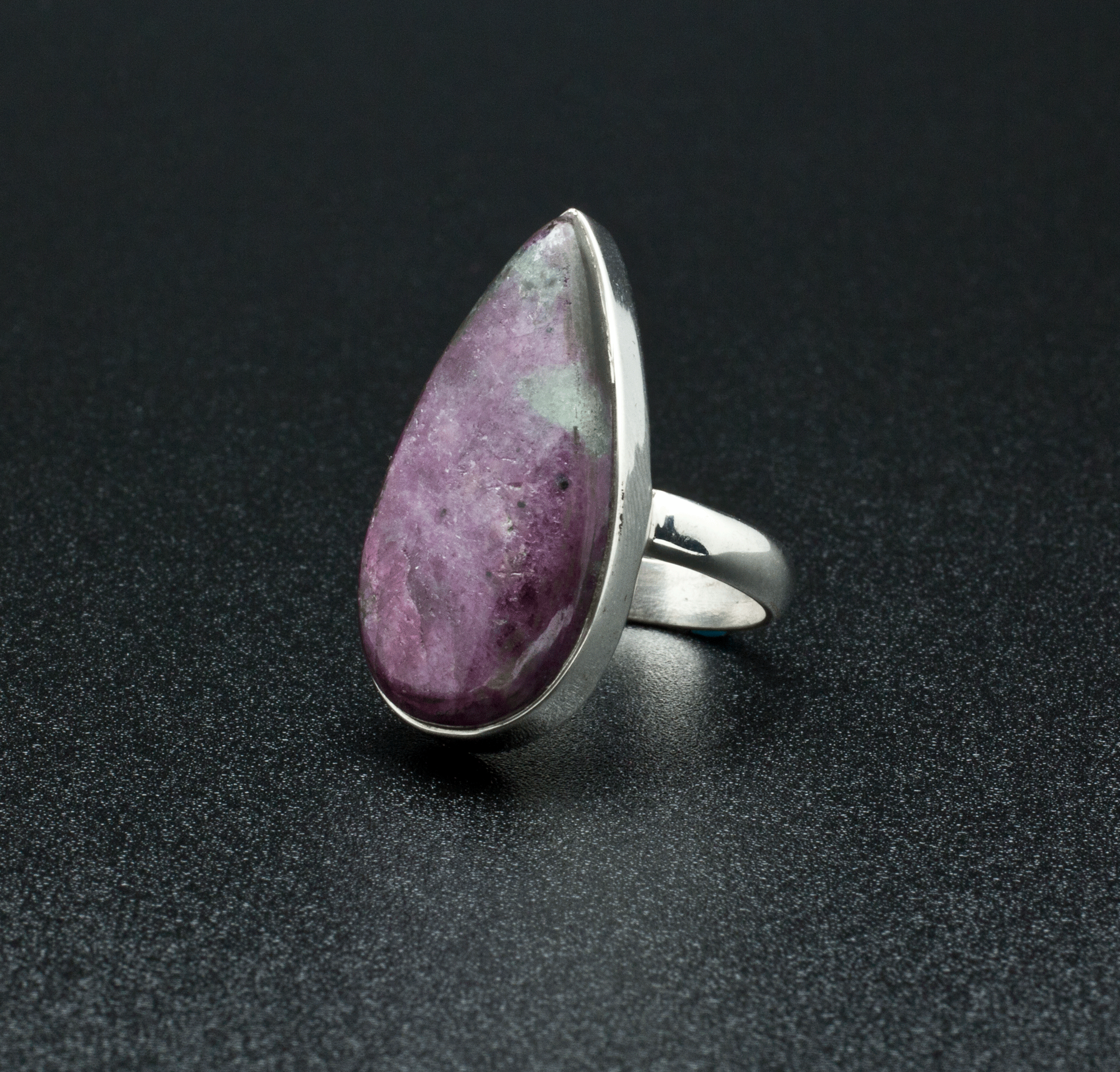 Sterling Silver Ruby In Zoisite Ring Size 7