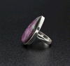 Sterling Silver Ruby In Zoisite Ring Size 7