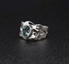 Sterling Silver Blue Topaz Ring Size 7