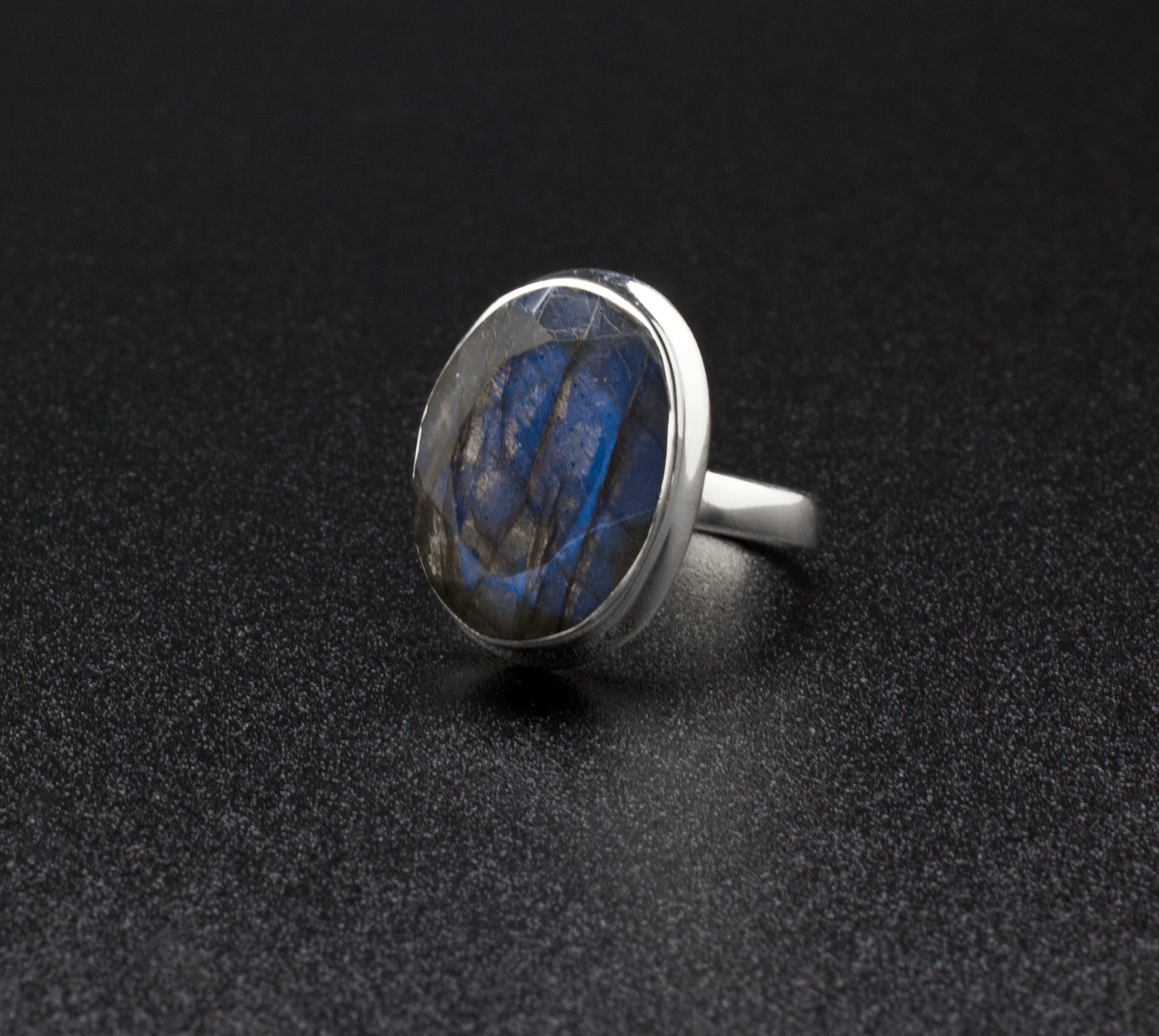 Sterling Silver Labradorite Ring Size 7