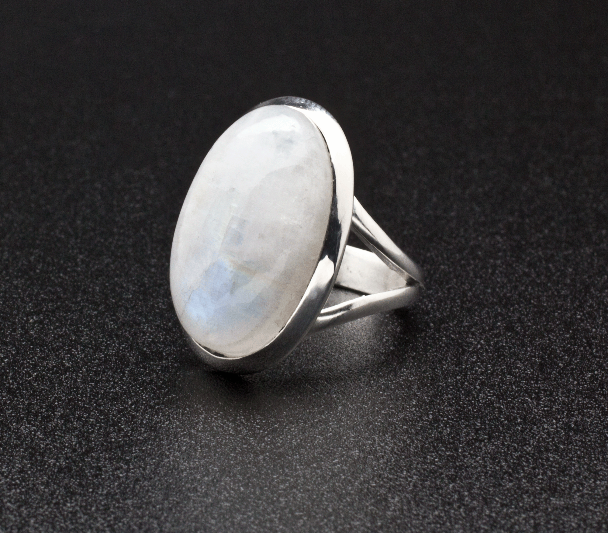 Sterling Silver Moonstone Ring Size 7