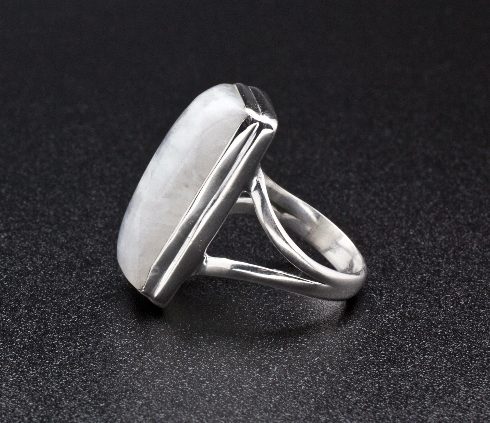 Sterling Silver Moonstone Ring Size 7