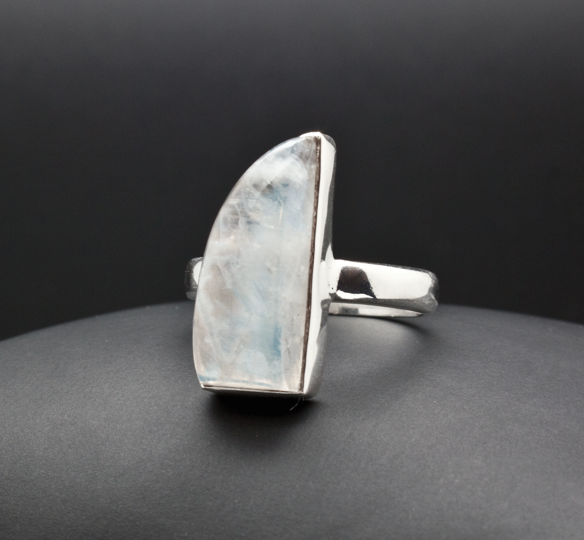 Sterling Silver Moonstone Ring Size 7