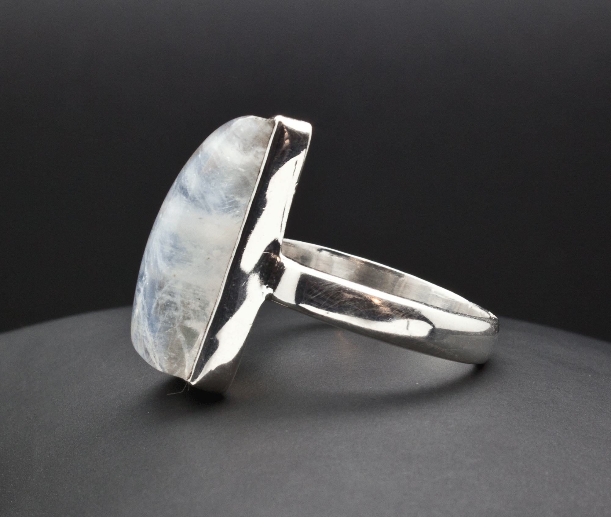 Sterling Silver Moonstone Ring Size 7