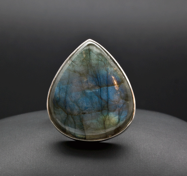 Sterling Silver Labradorite Ring Size 7