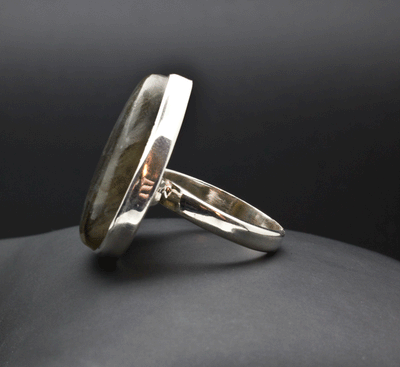 Sterling Silver Labradorite Ring Size 7