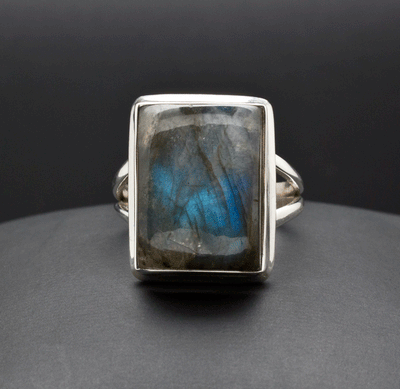 Sterling Silver Labradorite Ring Size 7