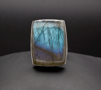 Sterling Silver Labradorite Ring Size 7