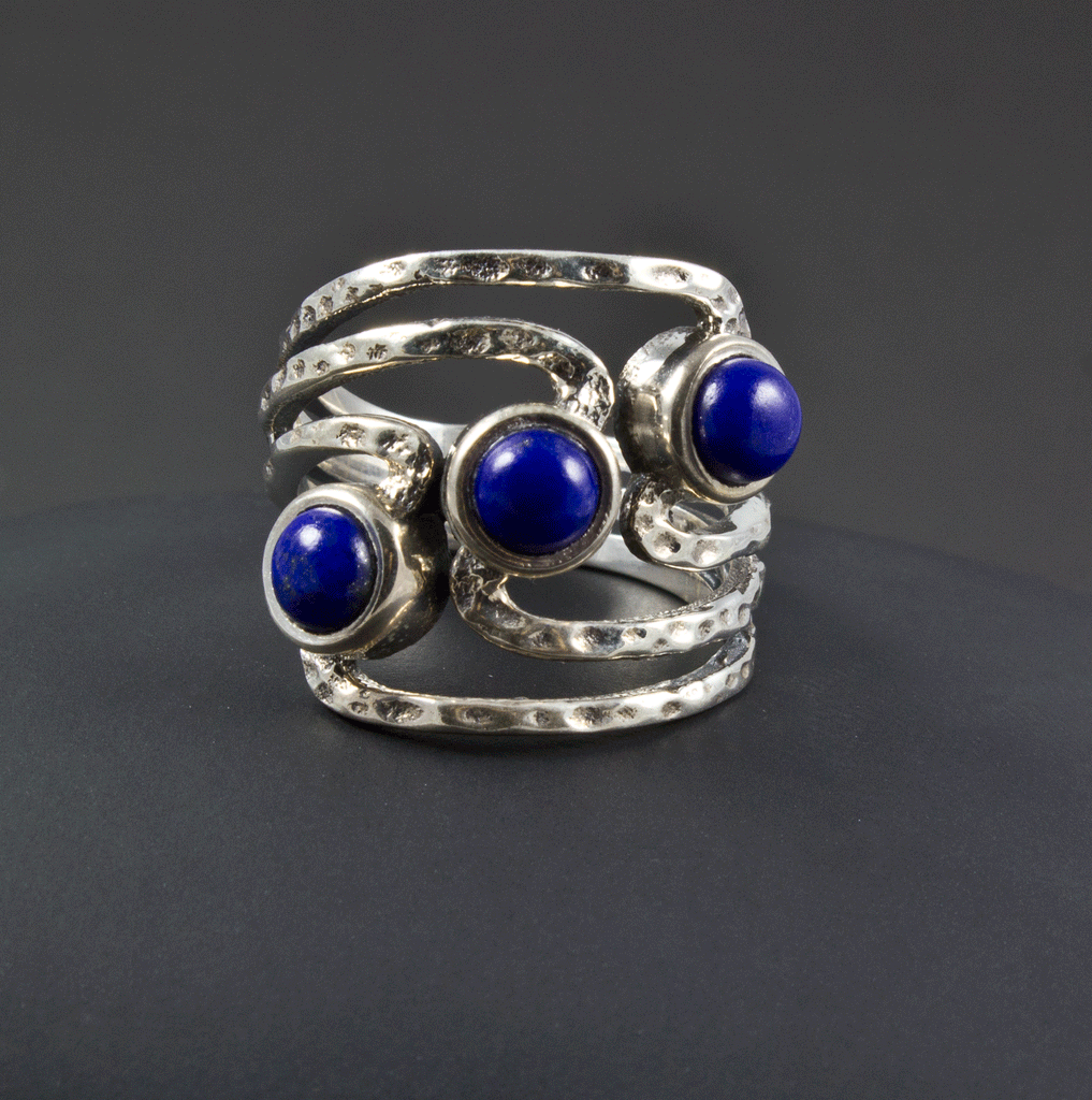 Sterling Silver Lapis Ring Size 7