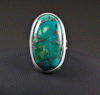 Sterling Silver Turquoise Ring Size 7