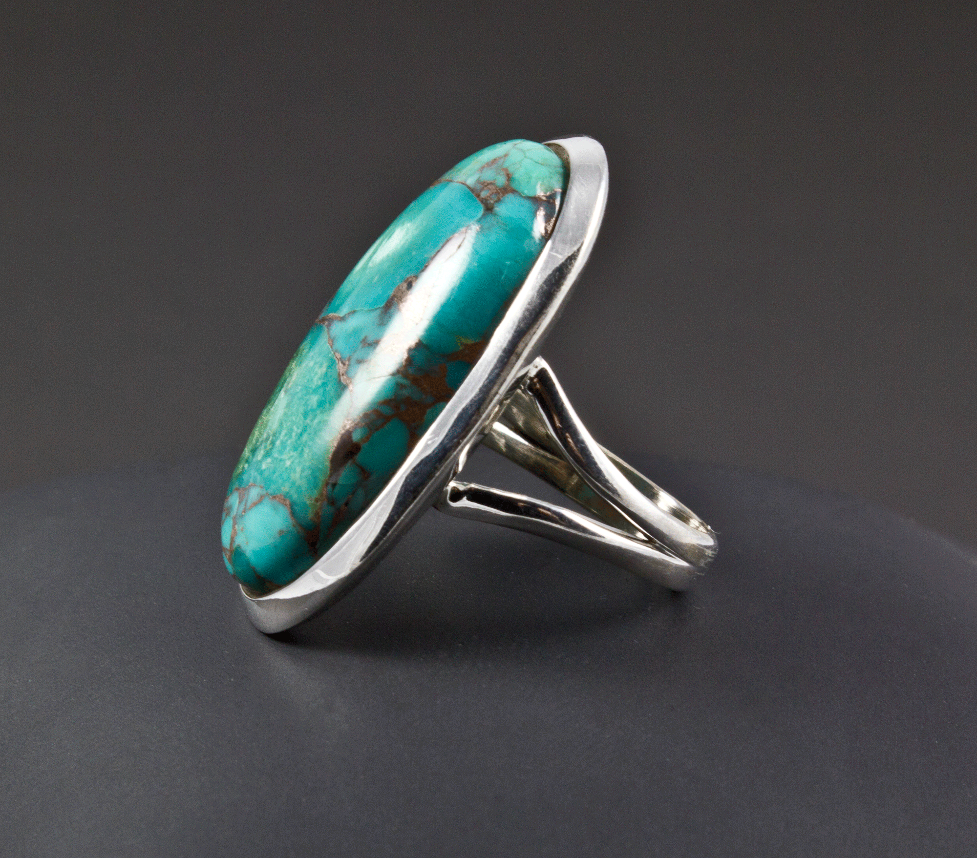Sterling Silver Turquoise Ring Size 7