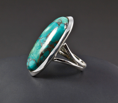 Sterling Silver Turquoise Ring Size 7