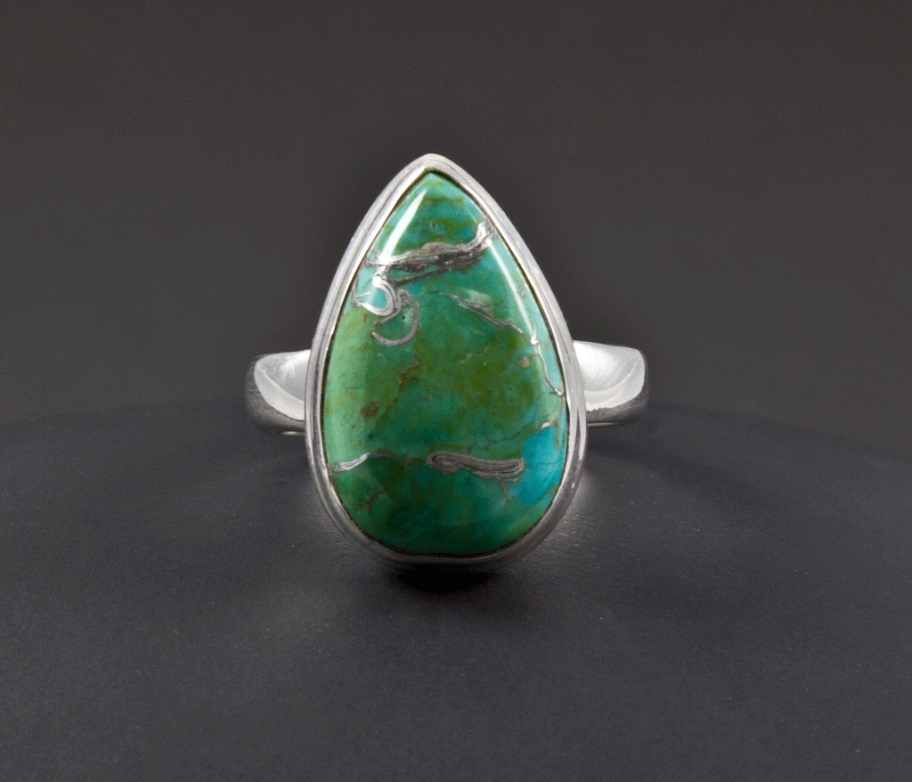 Sterling Silver Turquoise Ring Size 7