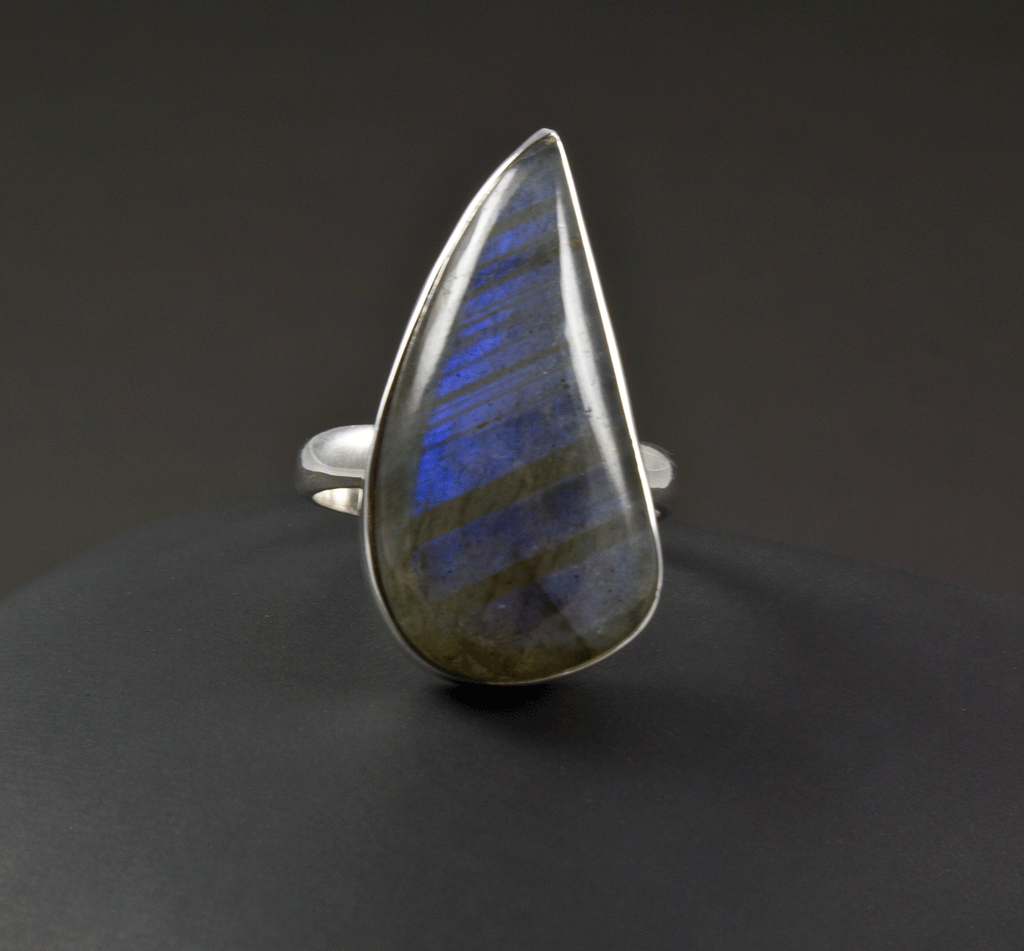 Sterling Silver Labradorite Ring Size 7