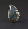 Sterling Silver Labradorite Ring Size 7