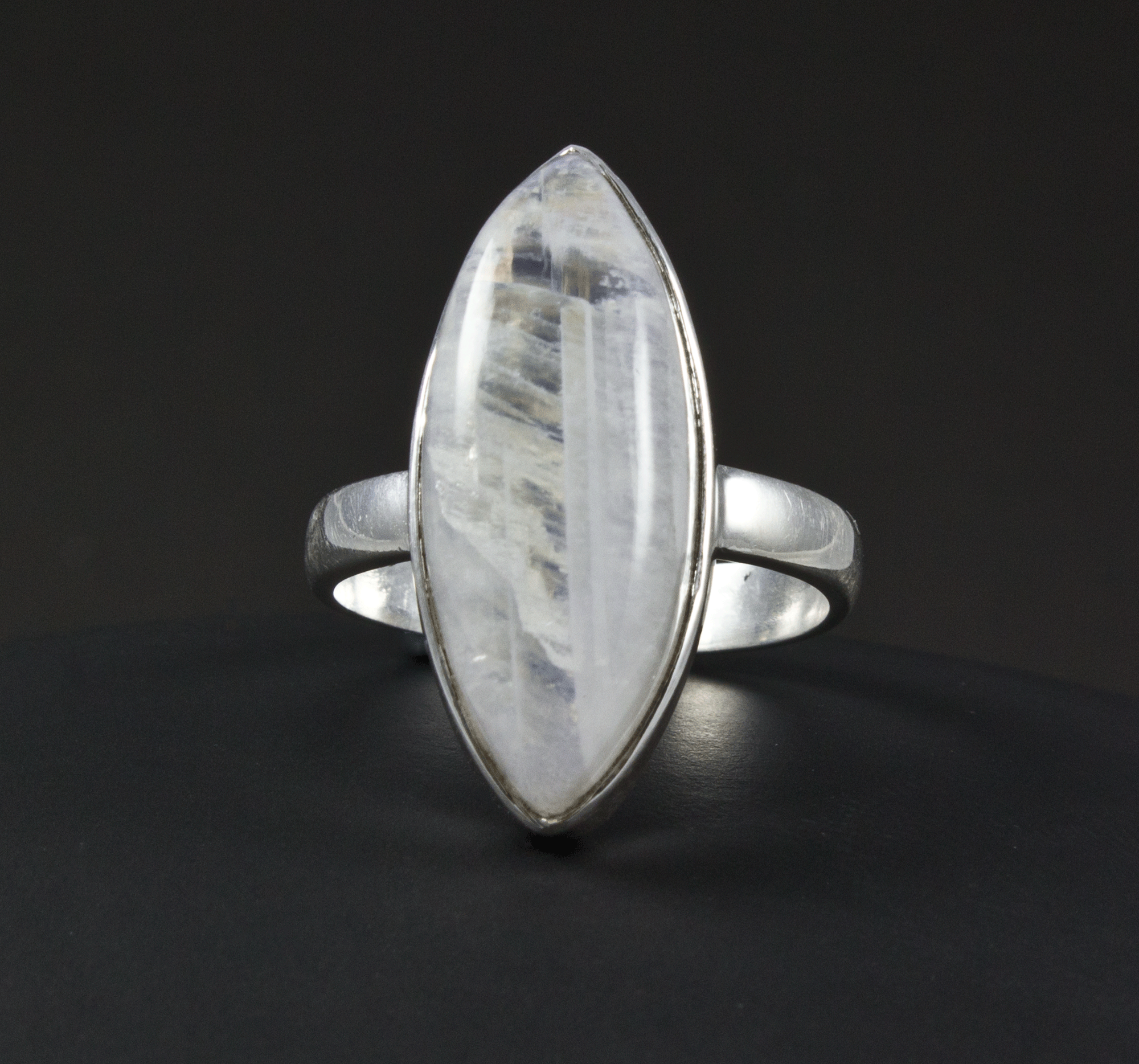 Sterling Silver Moonstone Ring Size 7