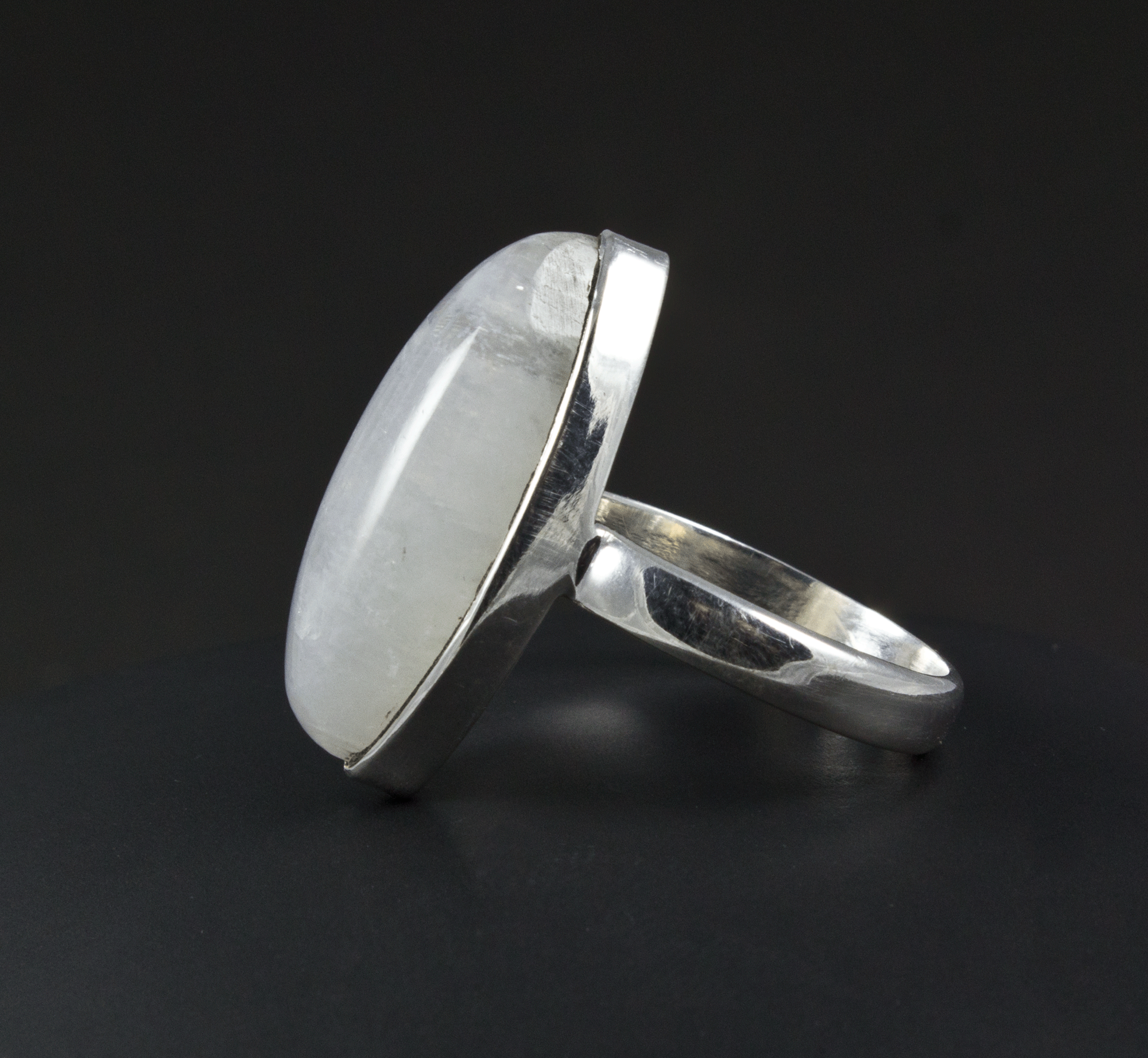 Sterling Silver Moonstone Ring Size 7