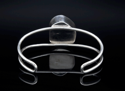 Sterling Silver Agate Geode Bracelet