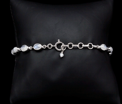 Sterling Silver Moonstone Bracelet