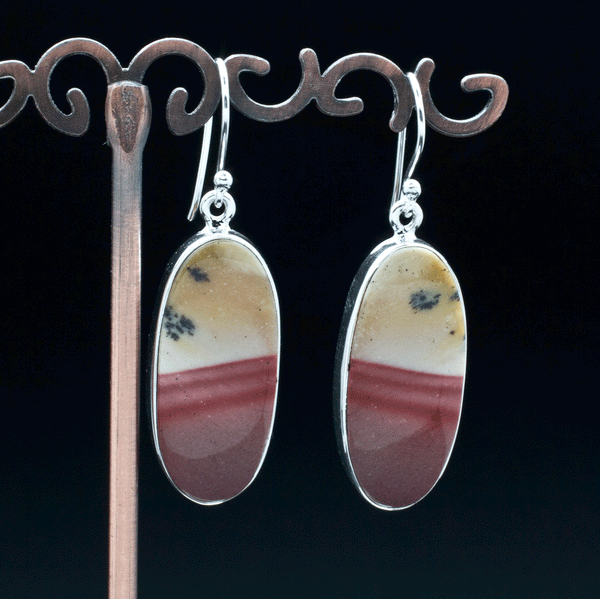 Sterling Silver Mookaite Earrings