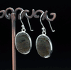 Sterling Silver Matrix Opal Earrings