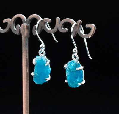 Sterling Silver Apatite Earrings