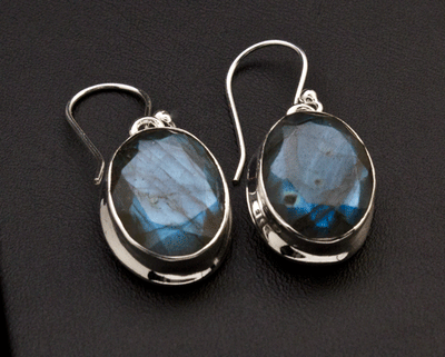 Sterling Silver Labradorite Earrings