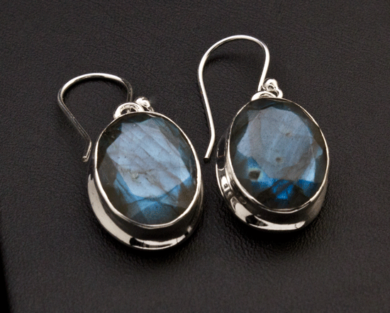 Sterling Silver Labradorite Earrings