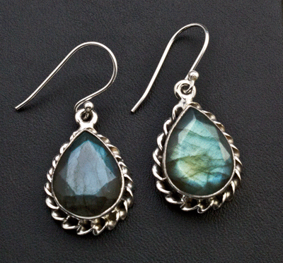 Sterling Silver Labradorite Earrings