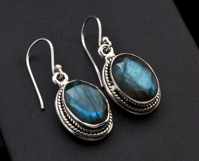 Sterling Silver Labradorite Earrings