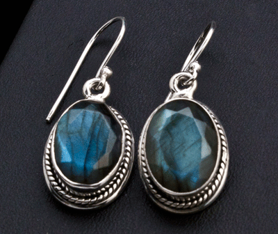 Sterling Silver Labradorite Earrings