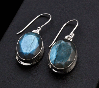 Sterling Silver Labradorite Earrings