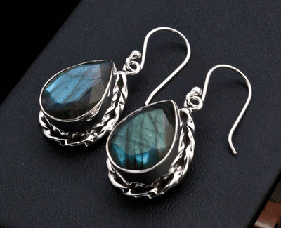 Sterling Silver Labradorite Earrings