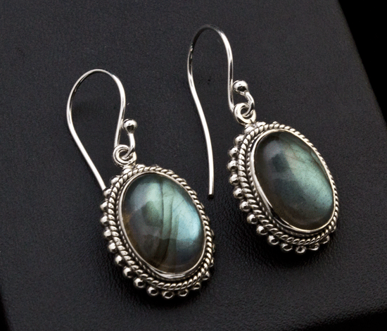 Sterling Silver Labradorite Earrings