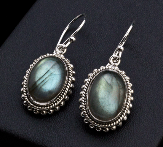 Sterling Silver Labradorite Earrings