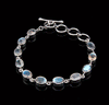 Sterling Silver Faceted Labradorite Bracelet