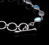 Sterling Silver Faceted Labradorite Bracelet