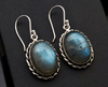 Sterling Silver Labradorite Earrings