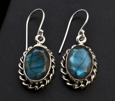Sterling Silver Labradorite Earrings